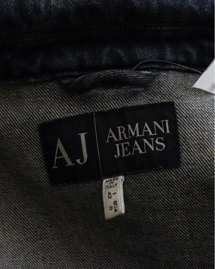 Jaqueta Armani Original Jeans Azul Feminina